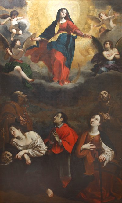 Immaculate Conception with Saints by Giovanni Battista Mercati